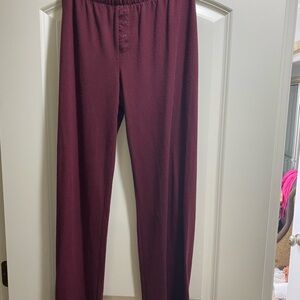 P.J. Salvage Women's Burgundy Pajama Pants
